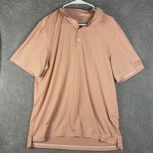 Vineyard Vines Polo Shirt Mens XL Striped Golf Performance Whale Golf Shirt